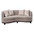 Elegant Velvet Sofa 3D model small image 2