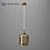 OM Gold Lumina Suspended Lamp 3D model small image 2