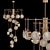 Spiral Murano Glass Chandelier 3D model small image 1