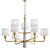 Elegant Vintage Gold Chandelier 3D model small image 1