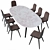 Poliform MAD Dining Set 3D model small image 2