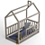 Dreamland Haven Kids Bed 3D model small image 2