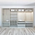 Sleek Illuminated Wardrobe with LED Doors 3D model small image 2