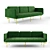 Modern Alce Sofa: Stylish and Comfortable 3D model small image 1