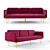 Modern Alce Sofa: Stylish and Comfortable 3D model small image 2