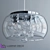 Edgy Elegance: Lumina Deco Fabina Pendant Lamp 3D model small image 1