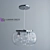 Edgy Elegance: Lumina Deco Fabina Pendant Lamp 3D model small image 2