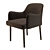 Bastille Charm: Comfortable Armchairs with Refined Upholstery 3D model small image 1