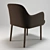 Bastille Charm: Comfortable Armchairs with Refined Upholstery 3D model small image 2
