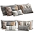 Cozy Home Decor Pillows 3D model small image 1