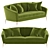 Luxurious Cara Sofa: Elegant Design, Supreme Comfort 3D model small image 1