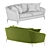 Luxurious Cara Sofa: Elegant Design, Supreme Comfort 3D model small image 2