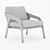 Modern Friday Lounge Chair 3D model small image 3