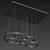 Modern LED Ceiling Light Set 3D model small image 3