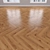 Caramel Oak Parquet: Herringbone, Linear & Chevron 3D model small image 2