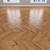 Caramel Oak Parquet: Herringbone, Linear & Chevron 3D model small image 3