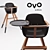 Growth-Friendly Highchair with Convertible Design - Micuna Ovo 3D model small image 2