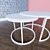 Marble Top Coffee Table: Two Roses 3D model small image 3