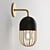 Minimalist Industrial Cage Sconce 3D model small image 3