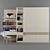 Versatile Wardrobe and Workspace Combo - Spacious and Stylish 3D model small image 1