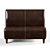 Satoris 2-Seater Sofa: Modern Comfort 3D model small image 2