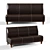 Satoris 3-Seater Sofa: Russian Craftsmanship 3D model small image 1