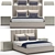 Sleek Kubrick Bed 3D model small image 1