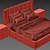 Sleek Kubrick Bed 3D model small image 3