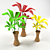 Blooming Delights: Stylish Flower Pots 3D model small image 2