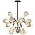 Elegant Crystal Bulb Chandelier 3D model small image 1