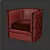 Cozy Comfy Arm Chair 3D model small image 3