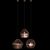 Elegant Copper Ceiling Lamp 3D model small image 2