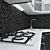 Corner Kitchen with Built-In Appliances 3D model small image 3