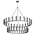 Vintage European Chandelier 3D model small image 3