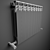 Wall-mounted Radiator with Temperature Regulator - 9 Sections 3D model small image 3