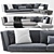 Evergreen Flexform Sofa - Timeless Elegance & Flexibility 3D model small image 1