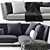 Evergreen Flexform Sofa - Timeless Elegance & Flexibility 3D model small image 2
