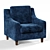 Richmond Armchair: Comfort and Style 3D model small image 1