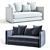 West Elm Serene Sofa: Stylish Comfort for Your Space 3D model small image 1