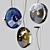 Bomma Orbital Pendant: Elegant Glass and Brass Design 3D model small image 1