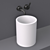 Sleek DADOquartz Freestanding Basin 3D model small image 1