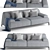 Bonaldo Cave Sofa: Stylish & Comfortable 3D model small image 1