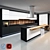 Sleek & Stylish Kitchen Upgrade 3D model small image 1