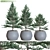 Blue Juniper Pots - Vibrant Vertex Colors 3D model small image 1