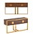 Osaka Ash MDF Console 3D model small image 1