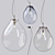 Bomma Pendant Lamp: Tim - Elegant Glass and Brass Design 3D model small image 1