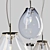 Bomma Pendant Lamp: Tim - Elegant Glass and Brass Design 3D model small image 2