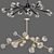 Sleek Minko Chandelier 3D model small image 1