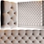 Elegant Cliveden Upholstered Headboard 3D model small image 1