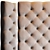 Elegant Cliveden Upholstered Headboard 3D model small image 2